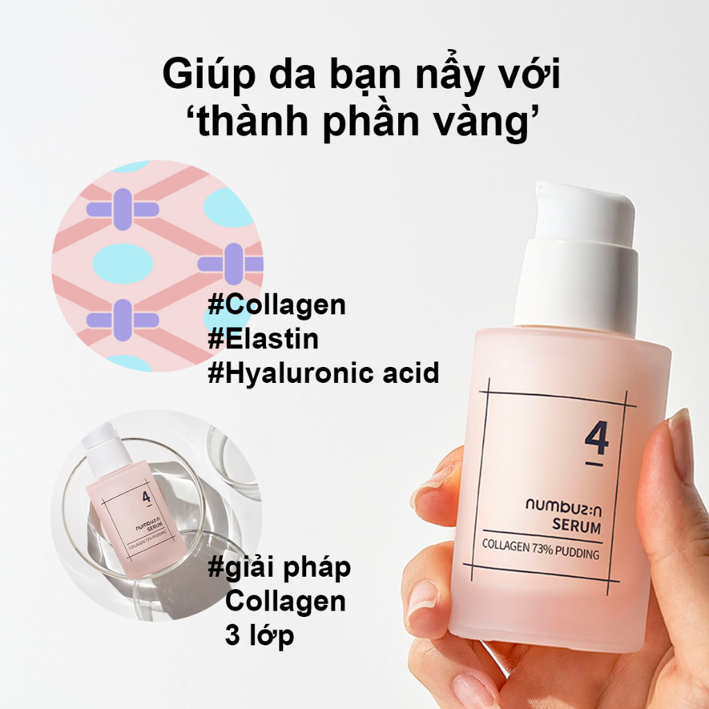 Serum pudding 74% collagen numbuzin số 4