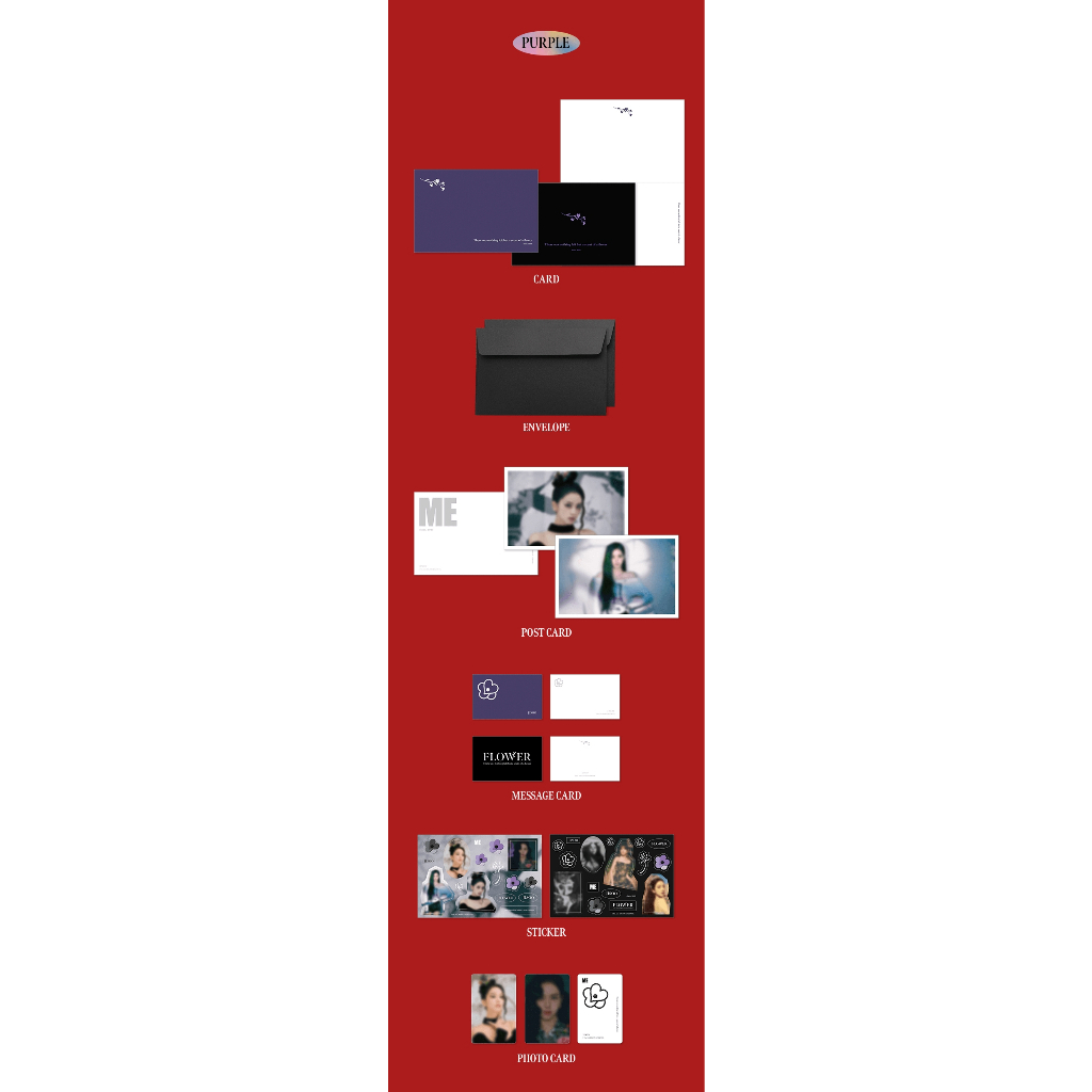 JISOO PHOTO LETTER SET