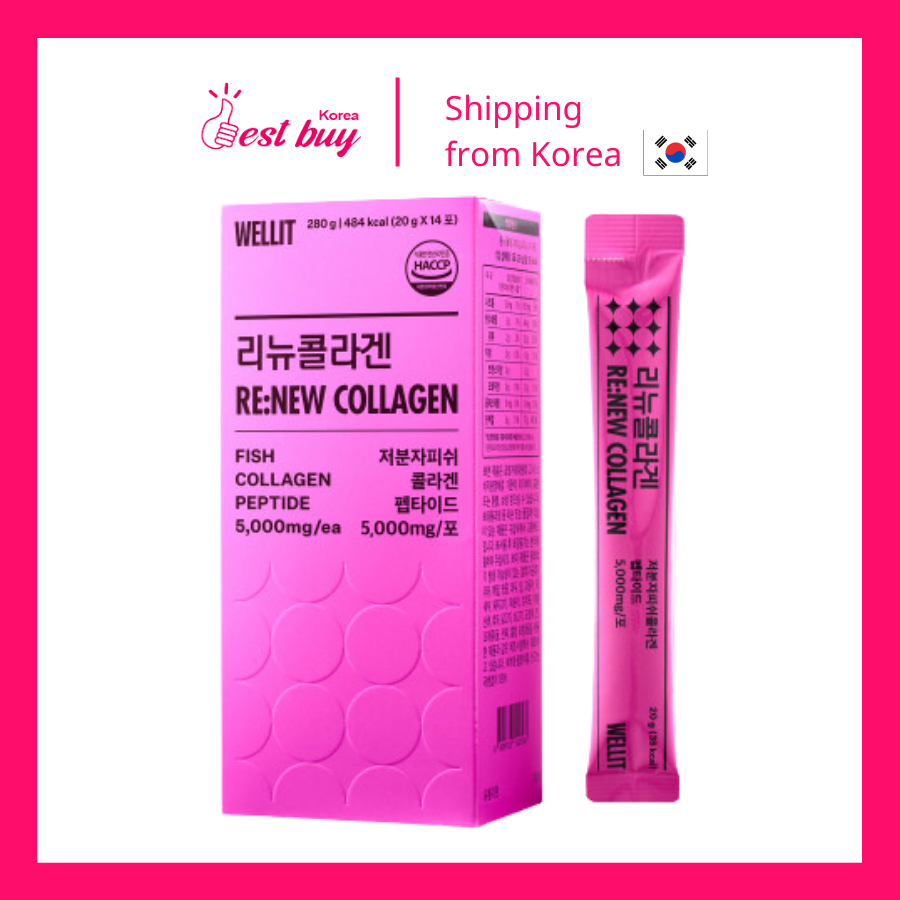 Collagen Peptide hàm lượng cao dạng nước Wellit Renew 280g