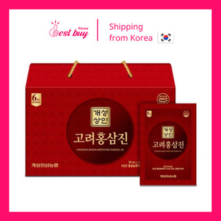  Hộp nước hồng sâm 6 năm tuổi Gaeseong Sangin Goryeo Red Ginseng Jin  gói 50ml x 30 gói  