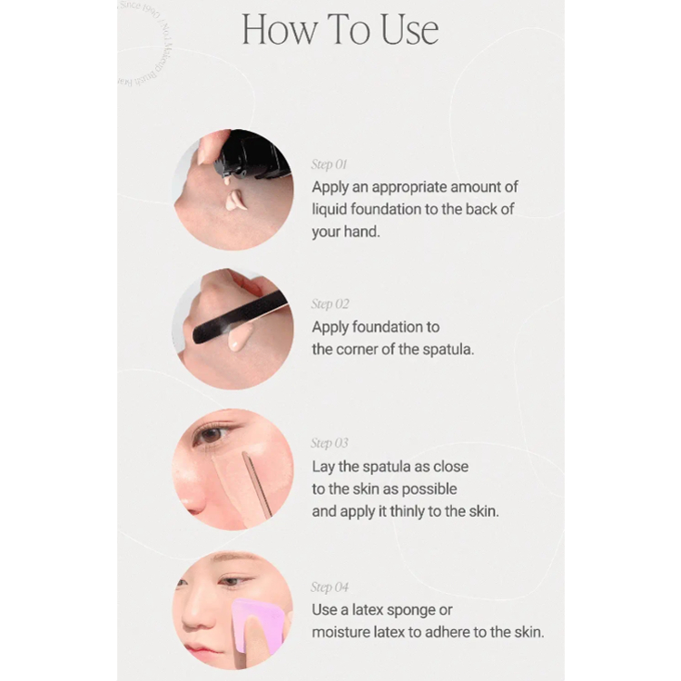 Set 2 Món Gồm Thìa + Bông Mút Trang Điểm PICCASSO