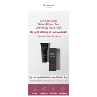 (KB Cosmetics) Mặt nạ đất sét trắng chiết xuất trà xanh tự nhiên SoonBaekTo