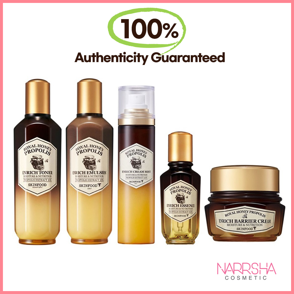 Royal Honey Propolis Enrich Cream 63ml, Toner 160ml, Emulsion 160ml, Essence 50ml