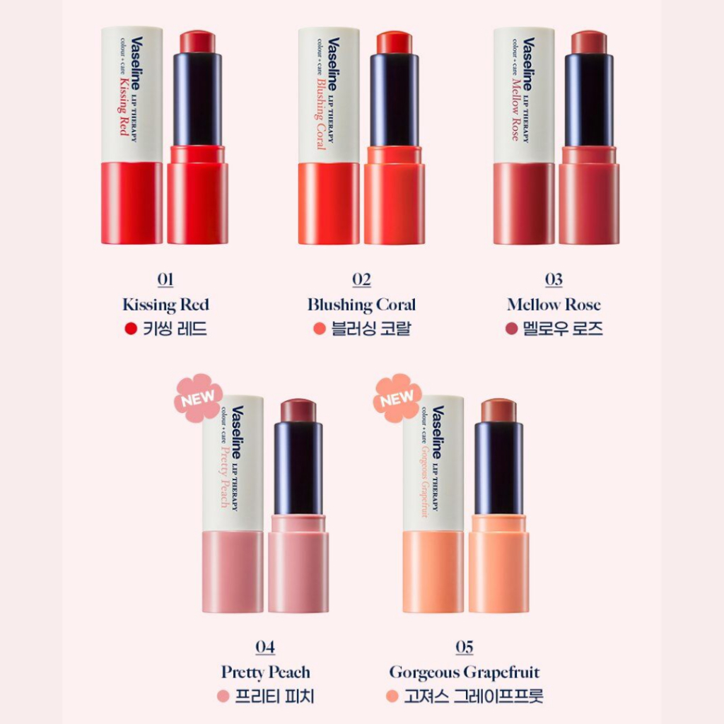 Son Dưỡng Màu + Chăm Sóc Môi  Màu Đỏ San Hô / Hồng Đào