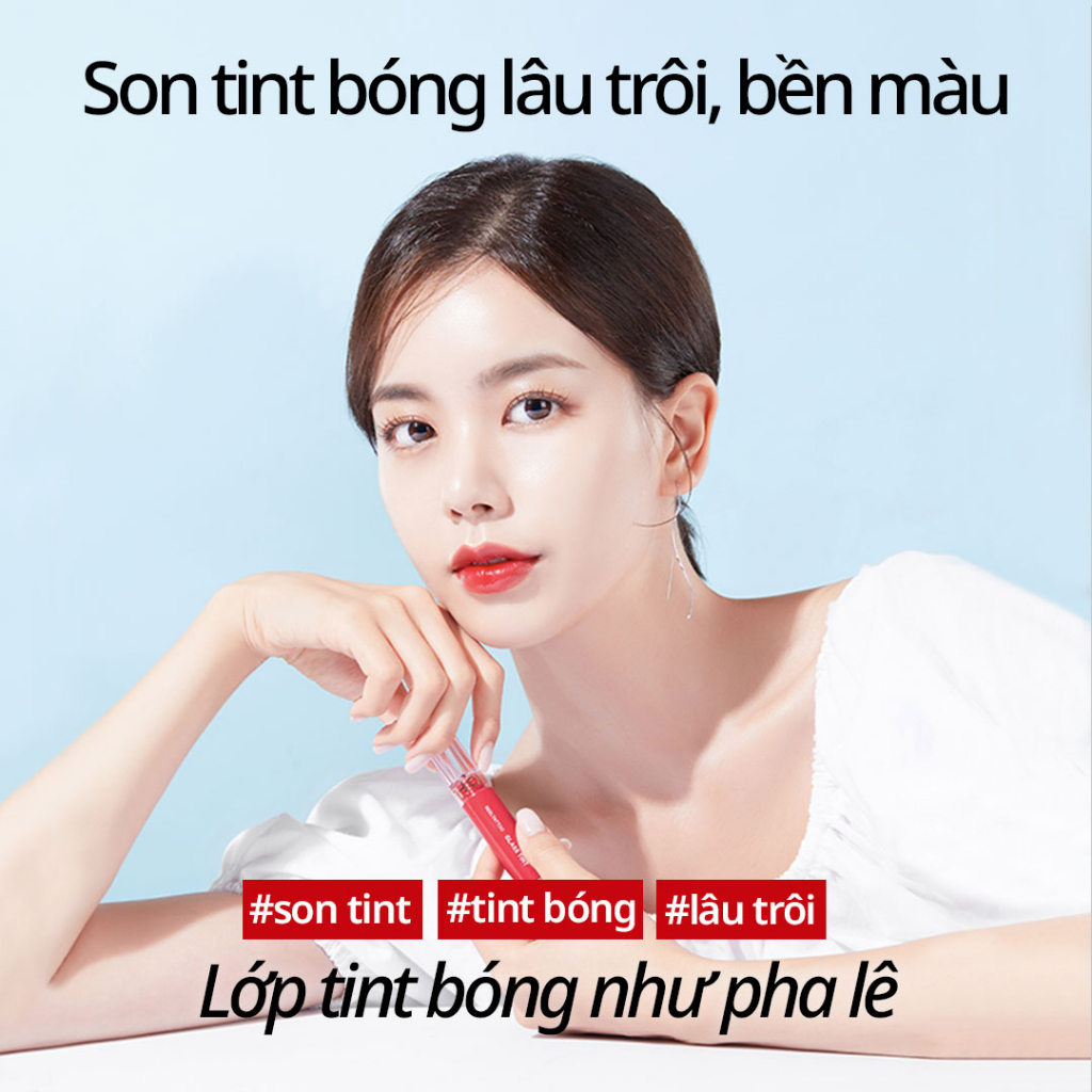 Son tint bóng bền màu lâu trôi Reel Tattoo Glass Lip Tint 2.7g