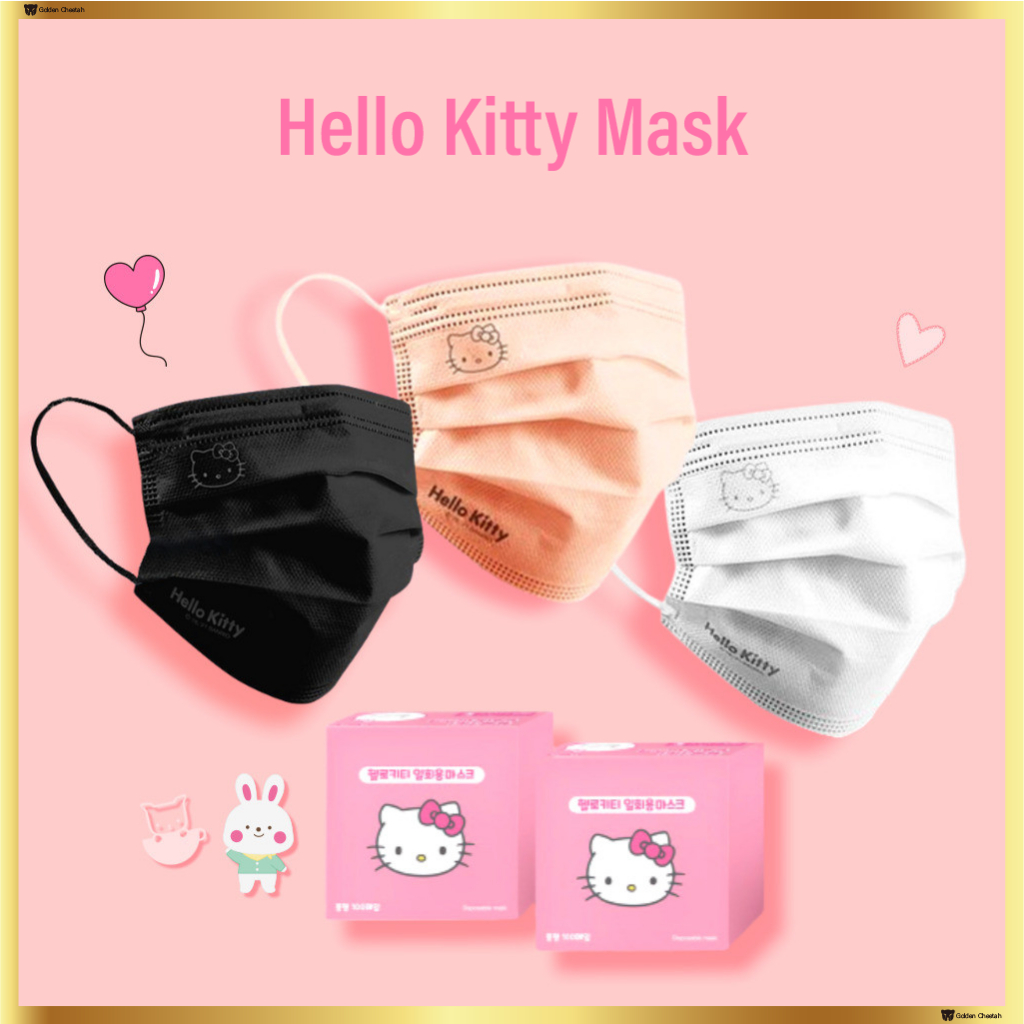 Mặt Nạ Trung Bình Của Phụ Nữ Sanrio Hello Kitty 100 Tờ
