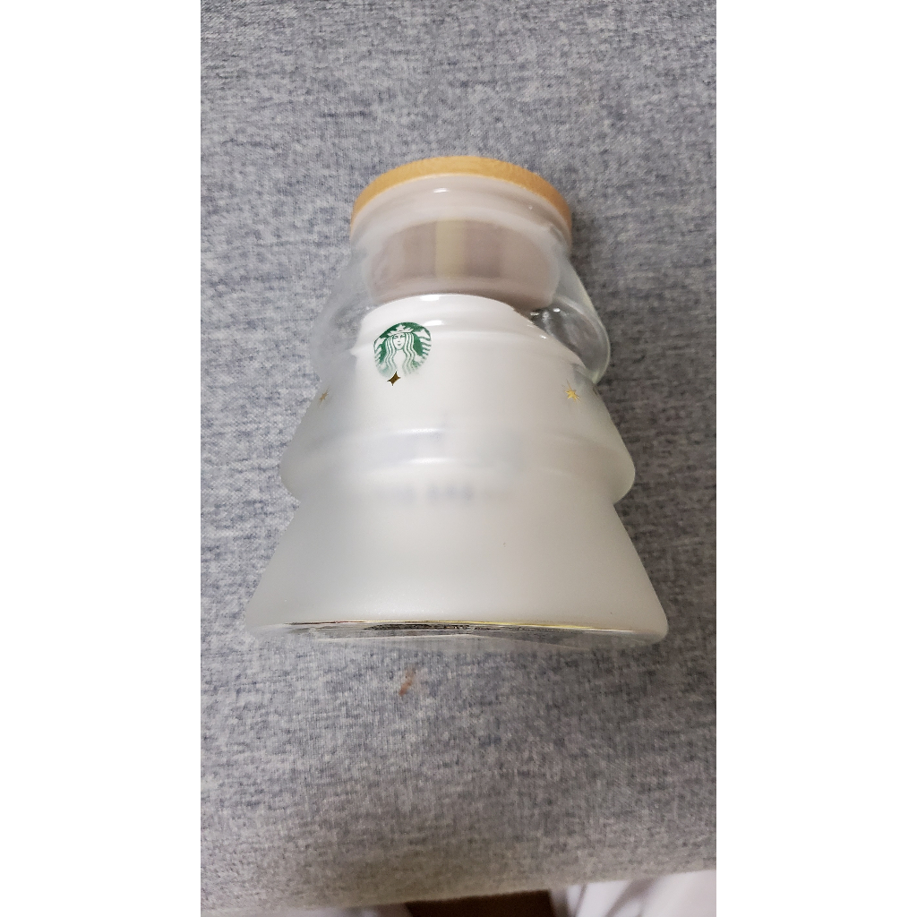 Bình Thủy Tinh Nắp Gỗ Starbucks 600ml