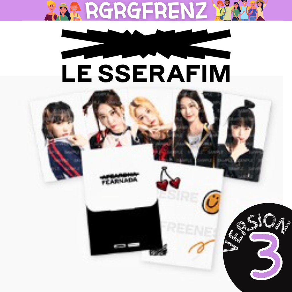 Le SSERAFIM. Thẻ Ảnh Hình Người Nổi Tiếng 3.Chính thức. Áo Thun In Hình Nhóm Nhạc Kpop