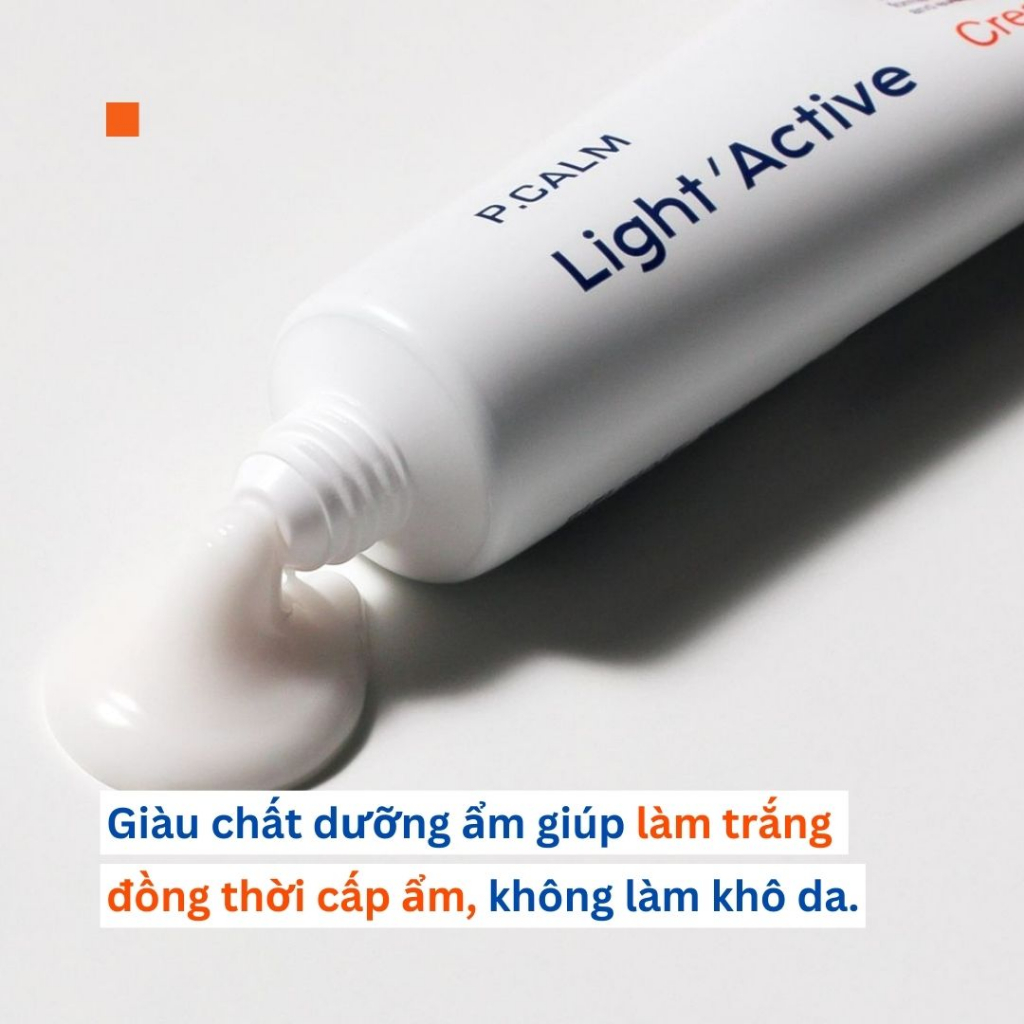Kem dưỡng trắng sáng P.CALM Light Active Cream 40g