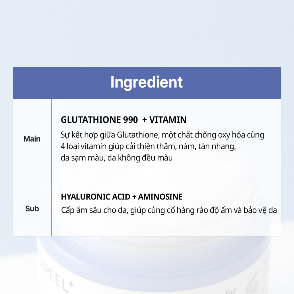 Chính Thức Của Mibipeel glutathione Thủy Thủ Kem