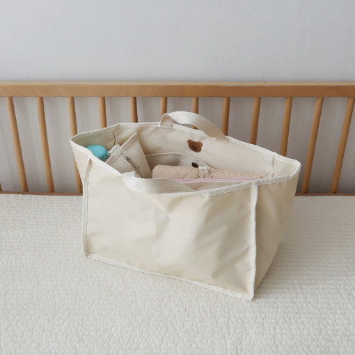 Túi bỉm sữa xách tại nội địa Hàn hãng Chezbebe thêu gấu cao cấp