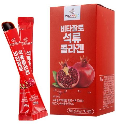Hàn Quốc vitahalo lựu Collagen Thạch Stick 20g x 30 gói