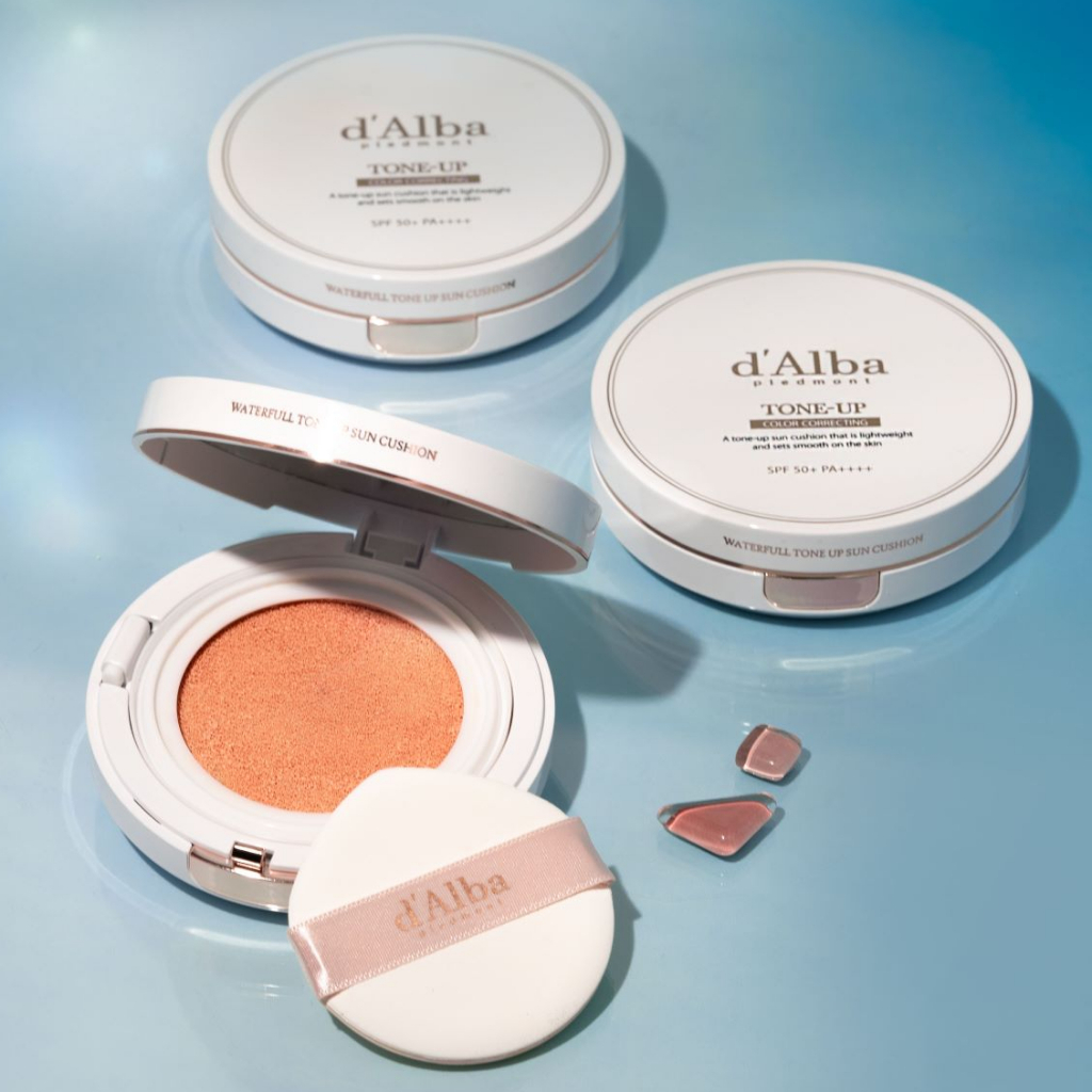 [d'Alba Official] Phấn nước chống nắng nâng tông SPF 50 + PA + + + + d'Alba Tone Up Sun Cushion