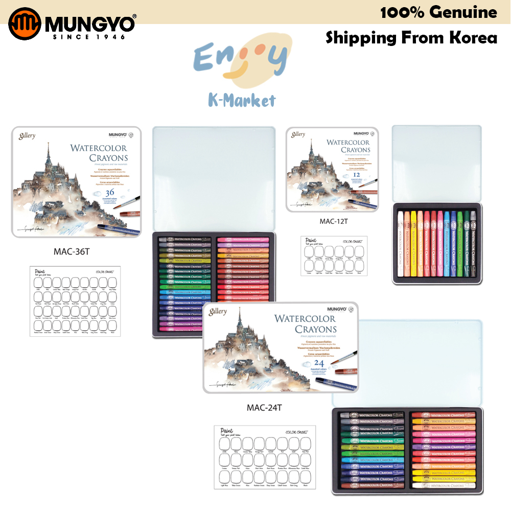 [MUNGYO] Bút Chì Màu Nước Gallery Bằng Thiếc