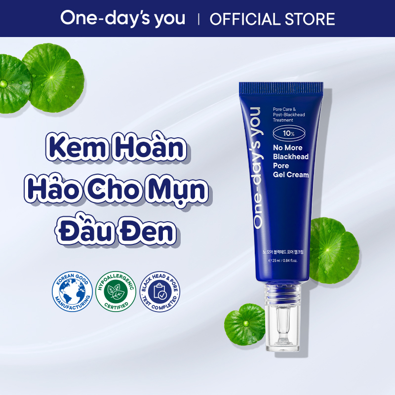 Kem Loại Bỏ Mụn Đầu Đen Se Khít Lỗ Chân Lông ONE DAY'S YOU No More Blackhead Pore Gel Cream (25ml)