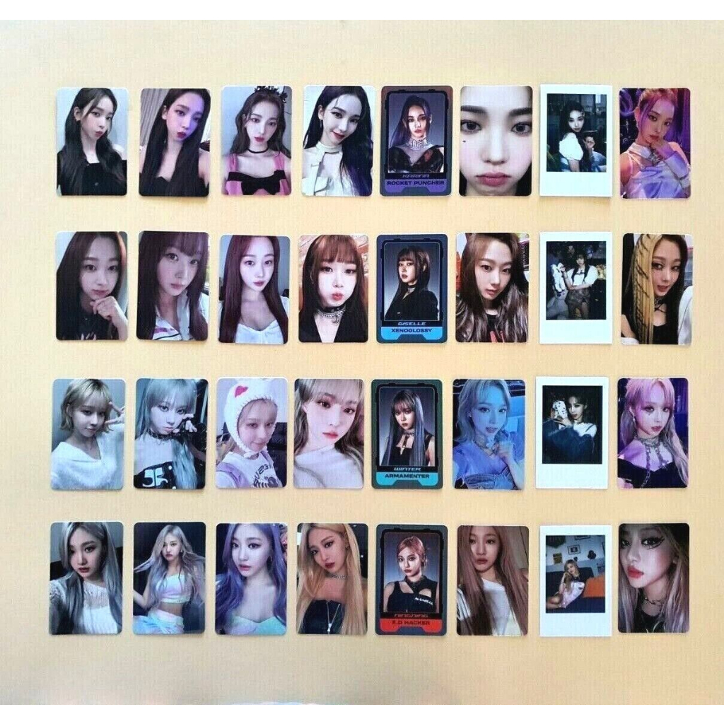 Kpop aespa mini album thứ 2 girls official photocard hottracks sm signing event