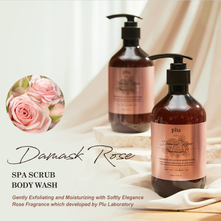 Sữa tắm tẩy da chết hương nước hoa Plu Premium Spa Scrub Body Wash 500ml