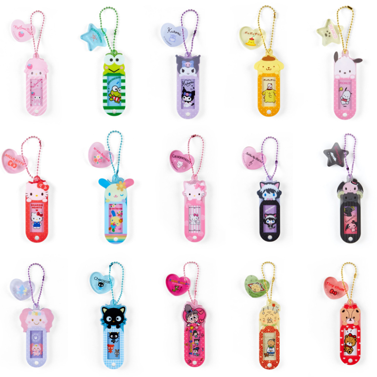 Sẵn sàng giao hàng / sanrio characters name tag key holder 2023 new original japan