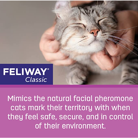 Feliway Máy Khuếch Tán Tinh Dầu 30 Ngày Hình Mèo Cổ Điển