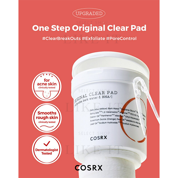 COSRX One Step Toner Pad 3 Types 70 Sheets 140ml  | Shipping from Korea