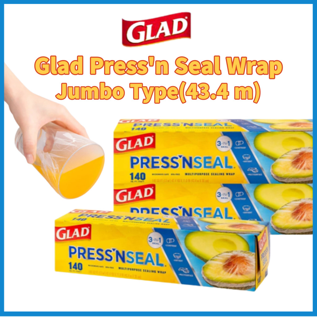 Con Dấu Ép Glad 'N / Bọc Ma Thuật 30Cmx43,4M ✔️Giày Jumbo Loại Jumbo Kiểu Dáng Dễ Thương Xinh Xắn ✔️Áo Thun Không BPA Chất Lượng Cao ✔️Màng Bọc Thực Phẩm Tiện Lợi