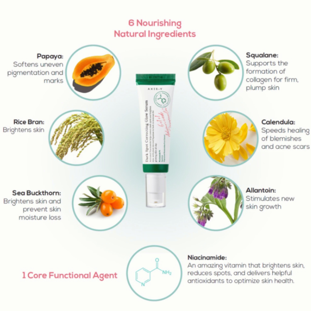 Tinh chất giảm béo axis-y dark spot correcting glow serum - hàng sẵn sàng