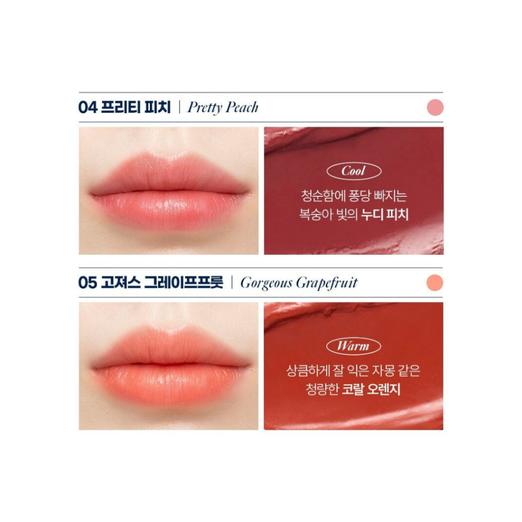 Son Dưỡng Màu + Chăm Sóc Môi  Màu Đỏ San Hô / Hồng Đào