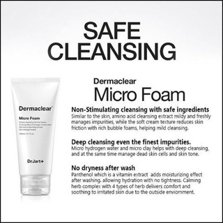 Dr.jart + Dermaclear Foam 120ml / Sữa rửa mặt tạo bọt pH 120ml