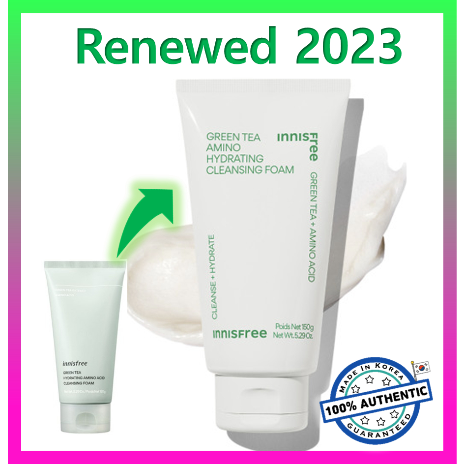 Sữa Rửa Mặt Trà Xanh innisfree / innisfree GREEN TEA Amino Hydrating Cleansing Foam 150g (2023 AD)