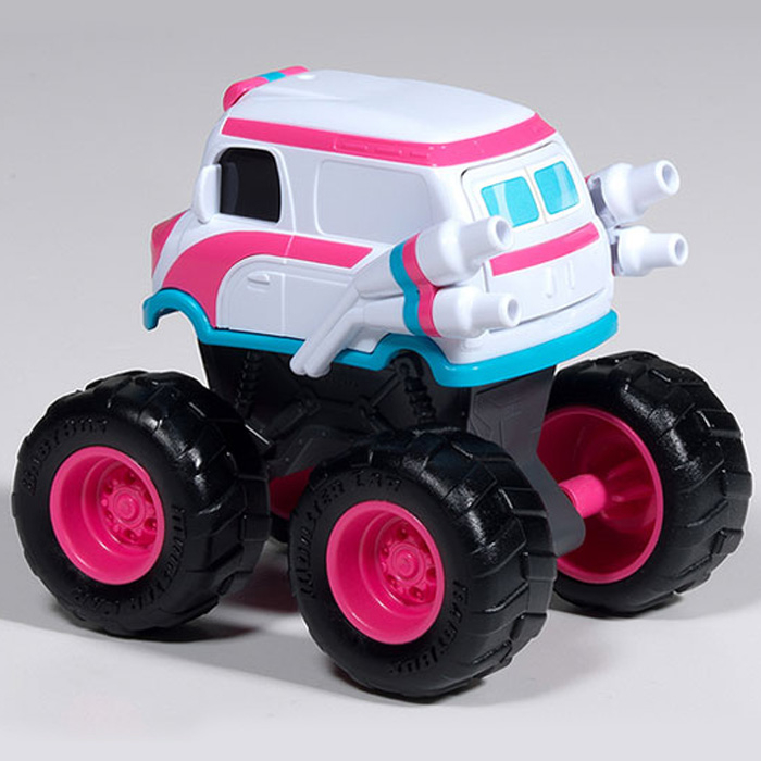 Babybus - Bộ Đồ Chơi Xe Cứu Thương Quái Vật Lăn Gấu Trúc / Xe Buýt Minicar Có Bánh Xe Di Chuyển Tự Do Cho Bé