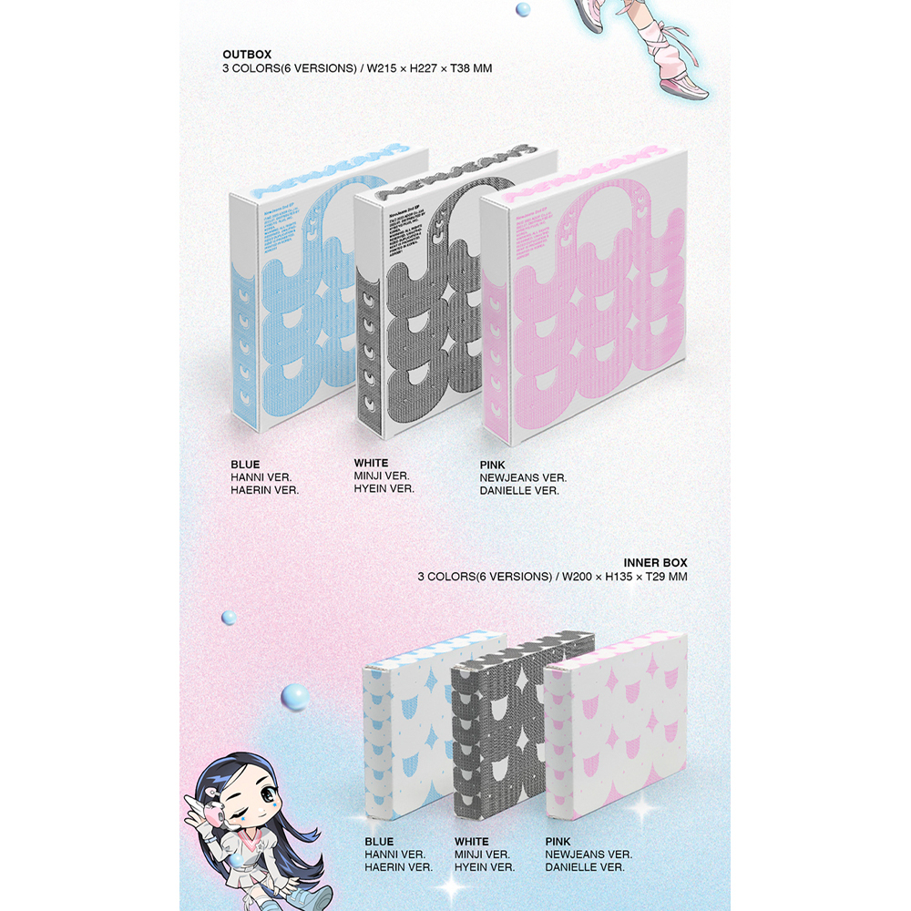 Album Hybe Labels newjeans no pob "Get up" phần 2 - phiên bản túi thỏ đi biển