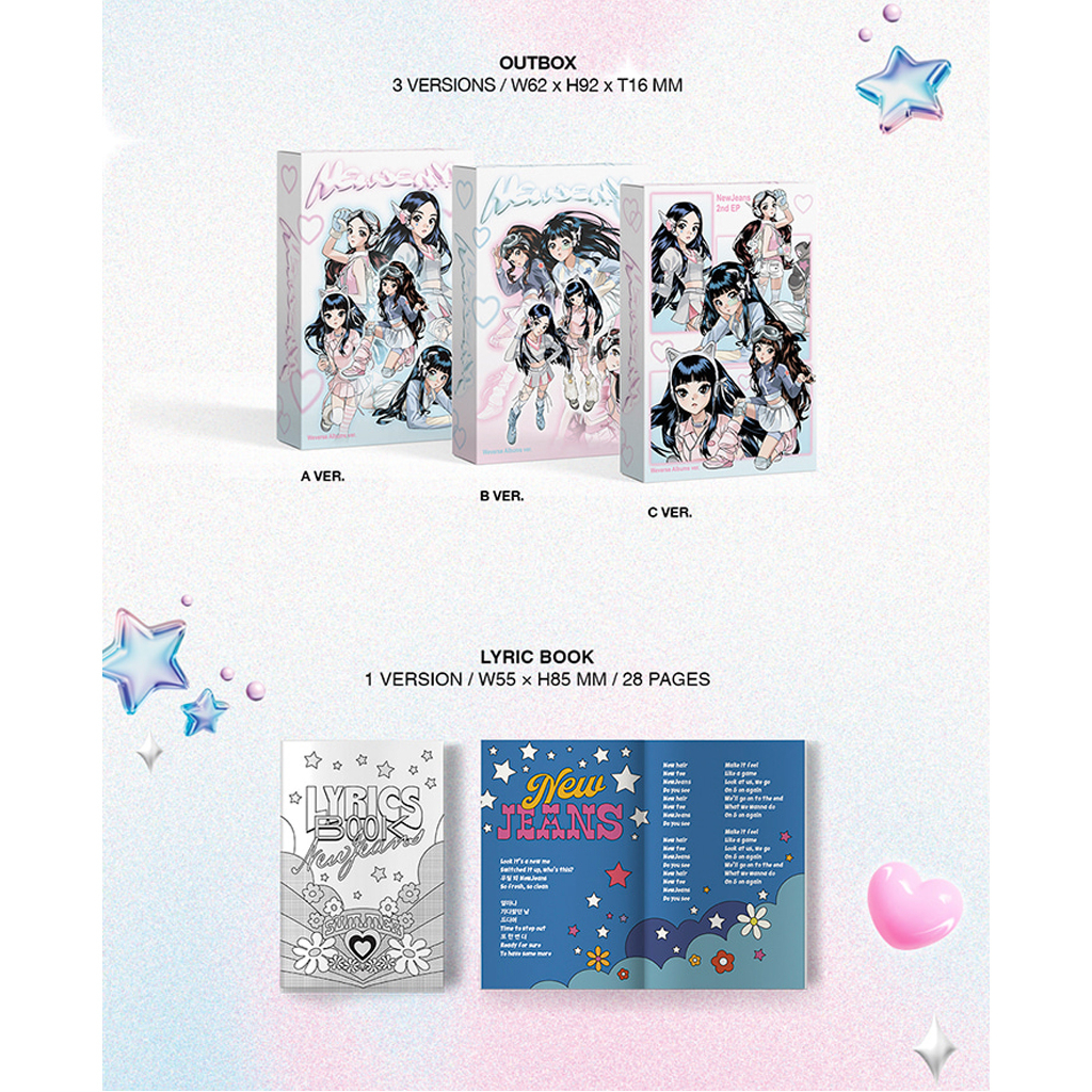 Album EP thứ 2 KPOP GOODS phiên bản nhãn Weverse Hybe NewJeans Get Up