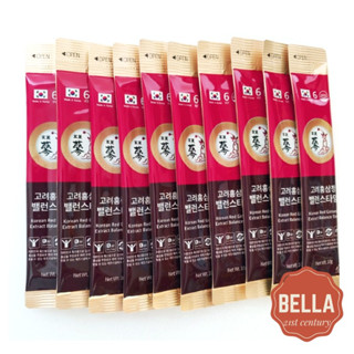 Hà Quốc Chiết xuất nhân sâm đỏ Hàn Quốc 6 năm Cân bằng thời gian RED GINSENG10g x 50 aoi / 10 x 100 aoi
