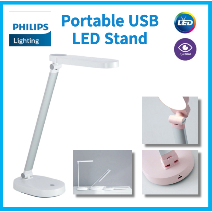 Đèn LED Để Bàn Philips 66145 Sạc USB Thân Thiện Với Môi Trường