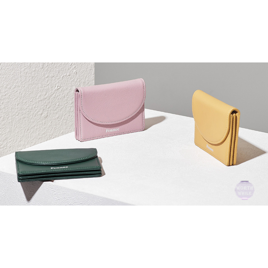 Fennec halfmoon accordion pocket wallet / card holder & coin purse / made in korea / daily stylish card holder & wallet / cute mini card holder & wallet