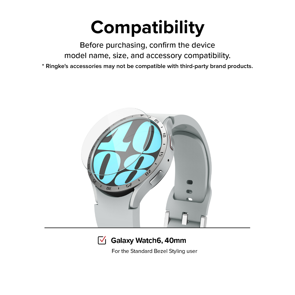 RINGKE Kính Cường Lực Bảo Vệ Màn Hình Chống Trầy Cho Galaxy Watch 6 40mm