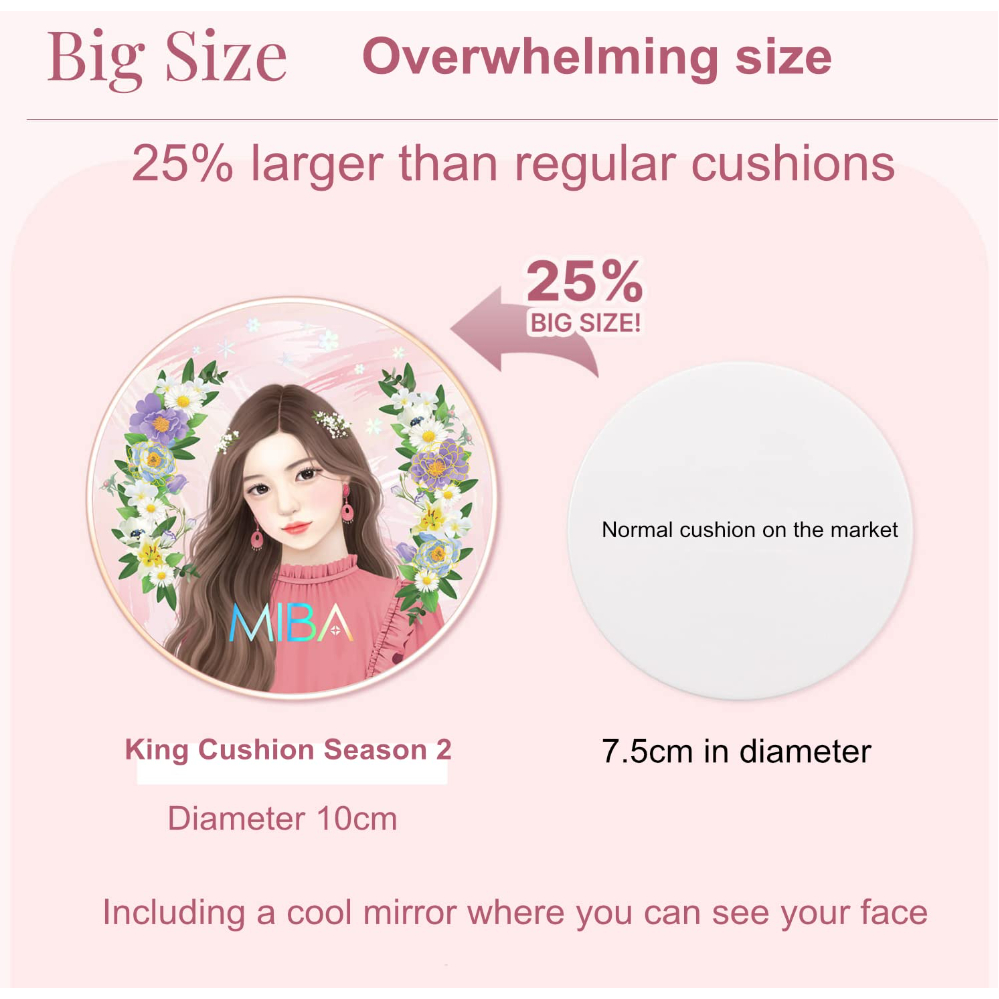 Kem Nền Dạng Cushion Kép SPF50 + PA + + + + Ion MIBA