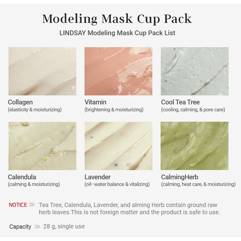Mặt Nạ Dưỡng Da Lindsay 28g Chất Lượng Cao