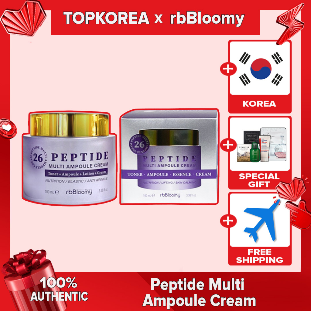 ★Rbbloomy rbBloomy - rbBloomy★Kem Cica / Collagen / Hyaluron / Peptide 100Ml / Toporea / Shipping Từ Hàn Quốc