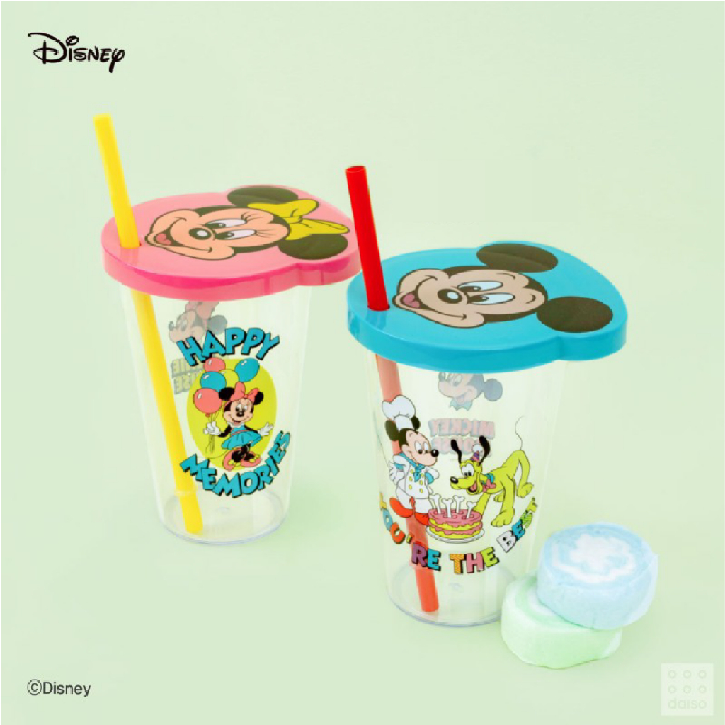 Disney Cốc Uống Nước 400ml Hình Chuột Mickey Và Minnie Đáng Yêu