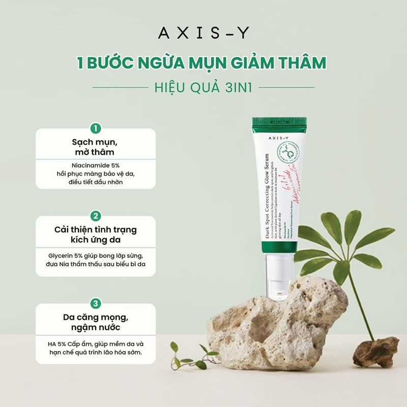 Tinh chất giảm béo axis-y dark spot correcting glow serum - hàng sẵn sàng