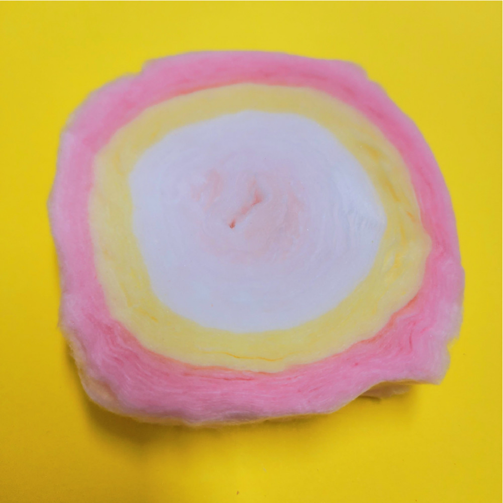 Sanrio Cầu Vồng Bông Kẹo Bông 1 Cái Với Nhãn Dán Ngẫu Nhiên