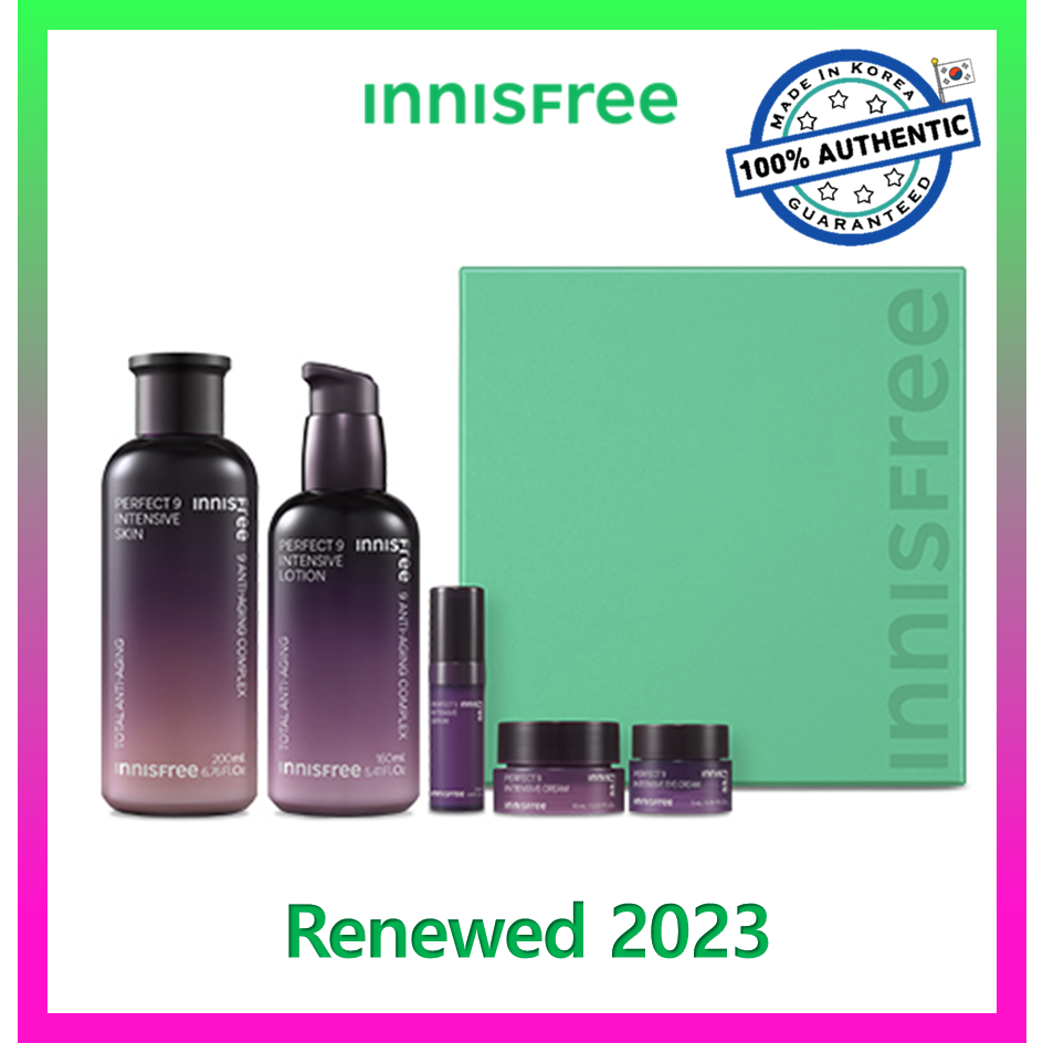 Bộ Sản Phẩm Chăm Sóc Da Hoàn Hảo 9 Chuyên Sâu innisfree / innisfree Perfact 9 Intensive Skin Care SET (2023 AD)