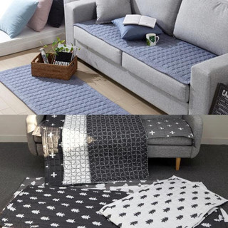 ⭐Hello bedding⭐Thảm Trải Ghế Sofa 100% Cotton Chất Lượng Cao Phong Cách Hàn Quốc