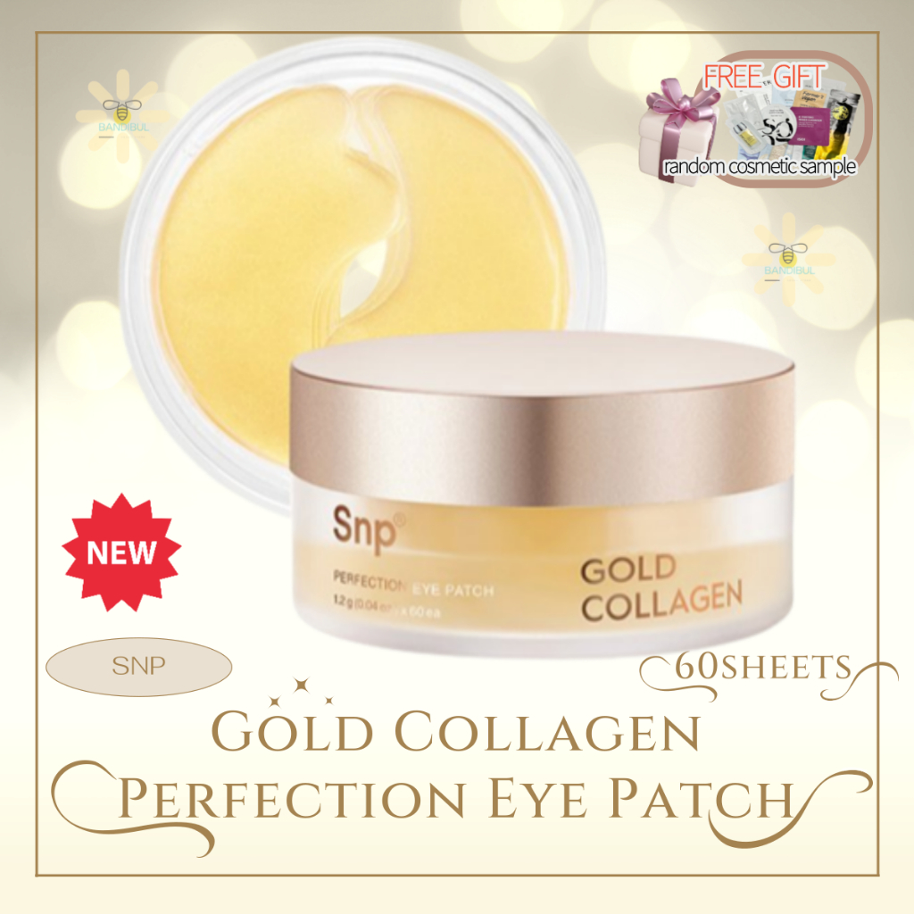 [SNP] New Gold Collagen Perfection Eye Patch/ Set 60 Mặt Nạ Mắt Collagen Vàng Hoàn Hảo 1.2g