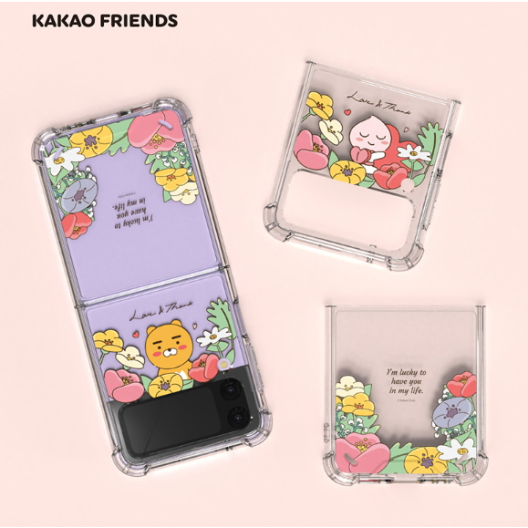 Ốp Điện Thoại Trong Suốt Họa Tiết Kakao Friends Cho Samsung Galaxy Z Flip4 / Z Flip 3 5G