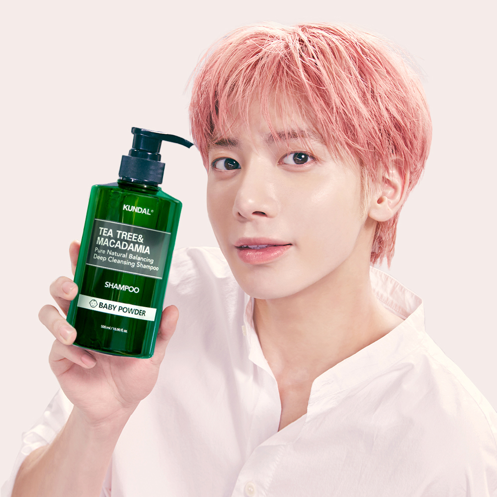 Dầu gội đầu KUNDAL chiết xuất tràm trà &amp; hạt mắc ca làm sạch sâu 500ml