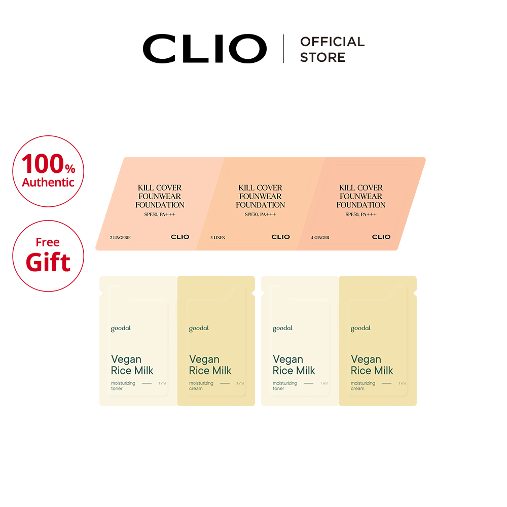 [Không Bán Lẻ] Kem Nền CLIO Kill Cover Ba Mẫu Thử & Kem Nền GOODAL Vegan Mẫu | BigBuy360 - bigbuy360.vn