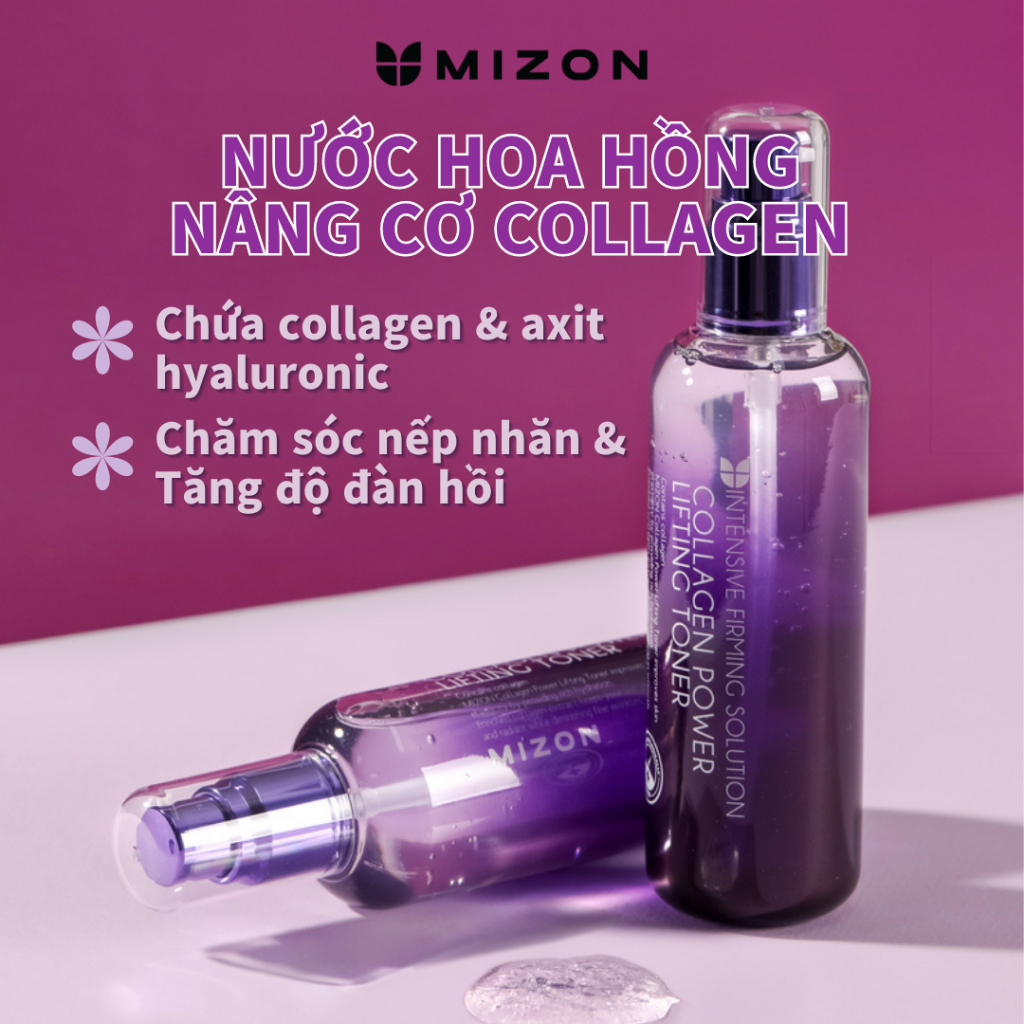 MIZON Nước hoa hồng nâng cơ Collagen 120ml