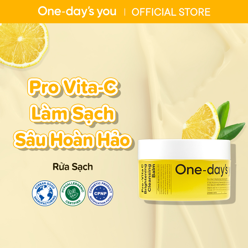 Sáp Tẩy Trang Làm Sáng Da Sạch Sâu ONE DAY'S YOU Pro Vita-C Cleansing Balm (120ml)